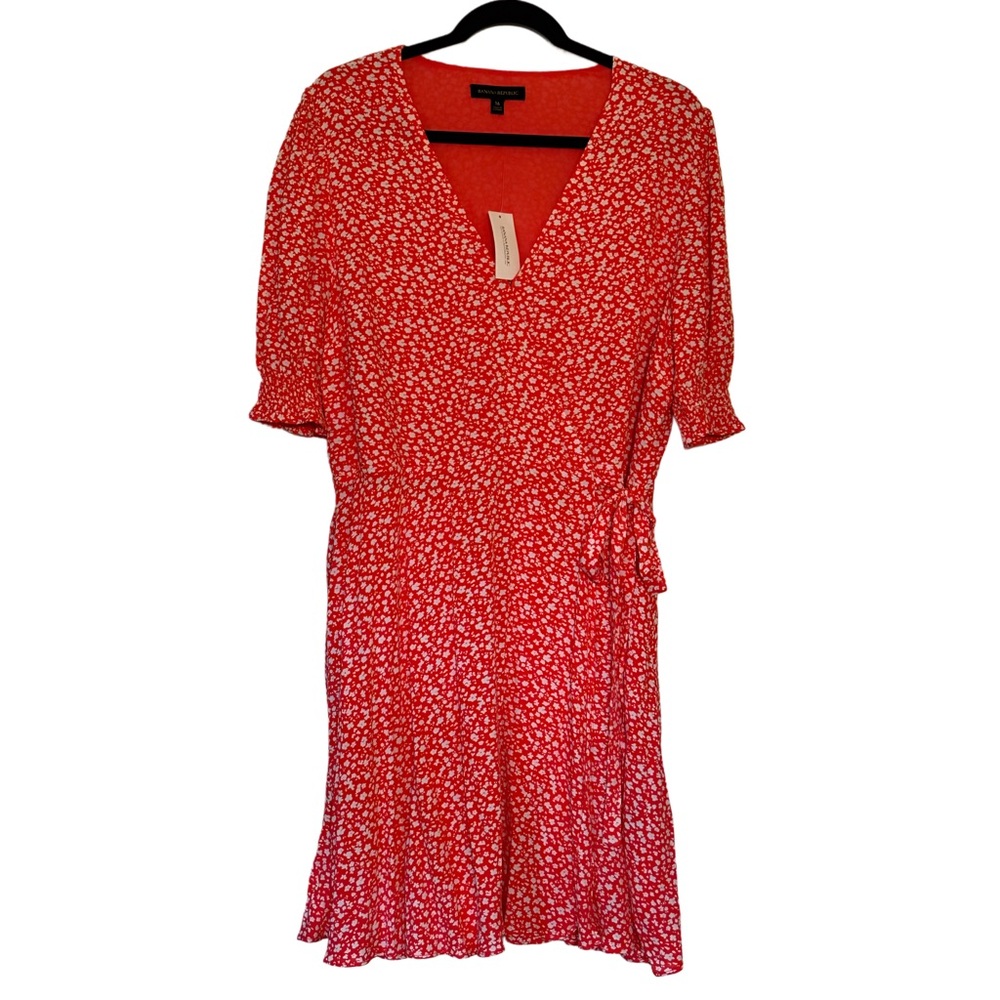 Banana Republic Ditzy Floral Wrap Mini Dress